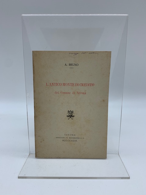 L'antico monte di credito del Comune di Savona